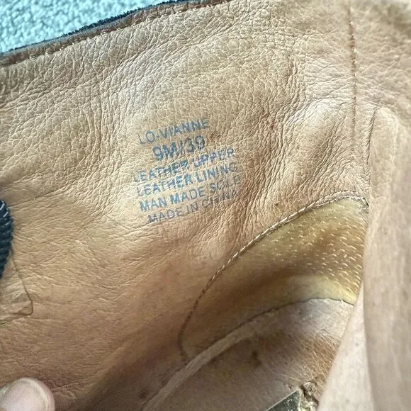 Louise et Cie Boots Womens Size 9 Black Vivianne Ankle Zip Buckle LO-VIANNE - Picture 6 of 9